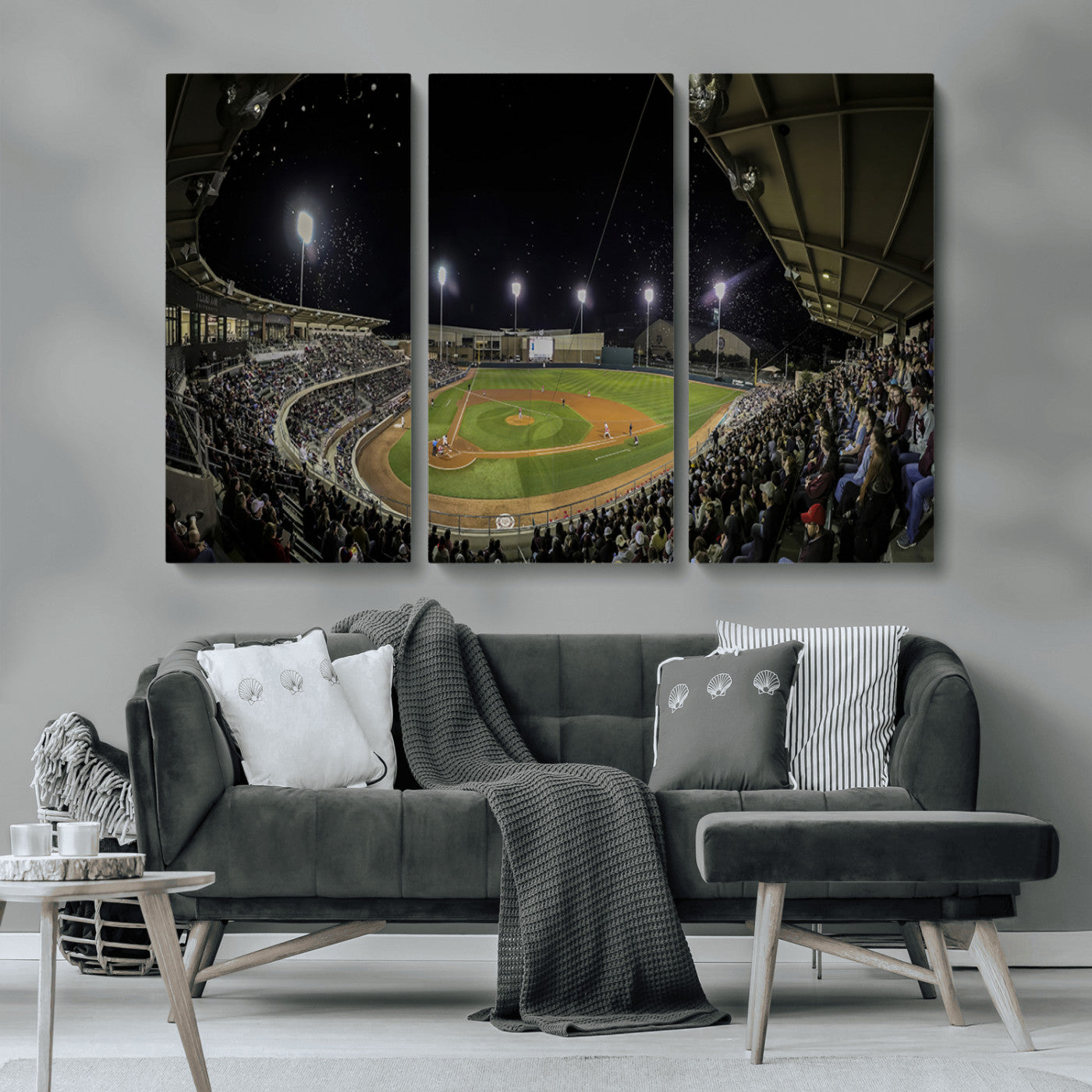 MGV-CV-48X32-3P - Olsen Field at Blue Bell Park - Texas A&M Aggies Baseball Stadium Wall Art Canvas Print