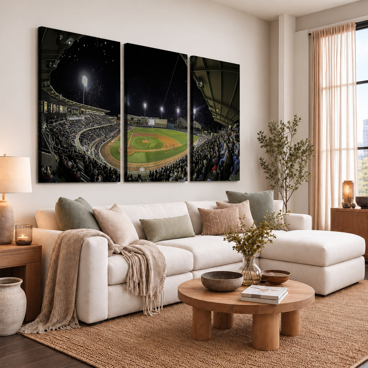 10262-MGV-CV-36X24 - Olsen Field at Blue Bell Park - Texas A&M Aggies Baseball Stadium Wall Art Canvas Print