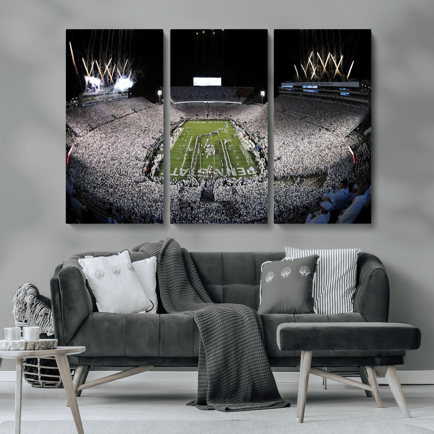 84537-MGV-CV-36X24-Penn State Beaver Stadium Canvas Wall Art - Nittany Lions Football Print