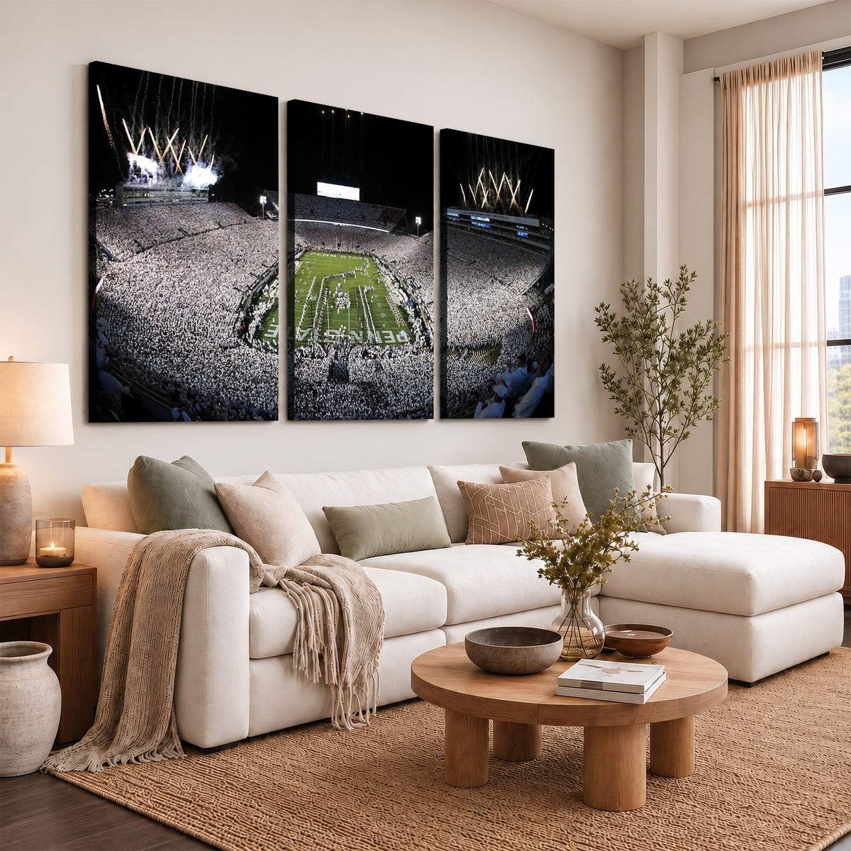84537-MGV-CV-36X24 - Penn State Beaver Stadium Canvas Wall Art - Nittany Lions Football Print