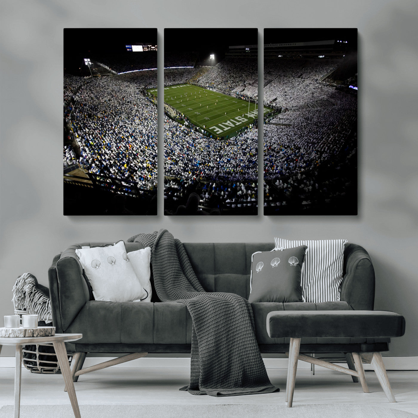 MGV-CV-48X32-3P - Penn State Football Stadium Wall Art - Beaver Stadium Canvas Print