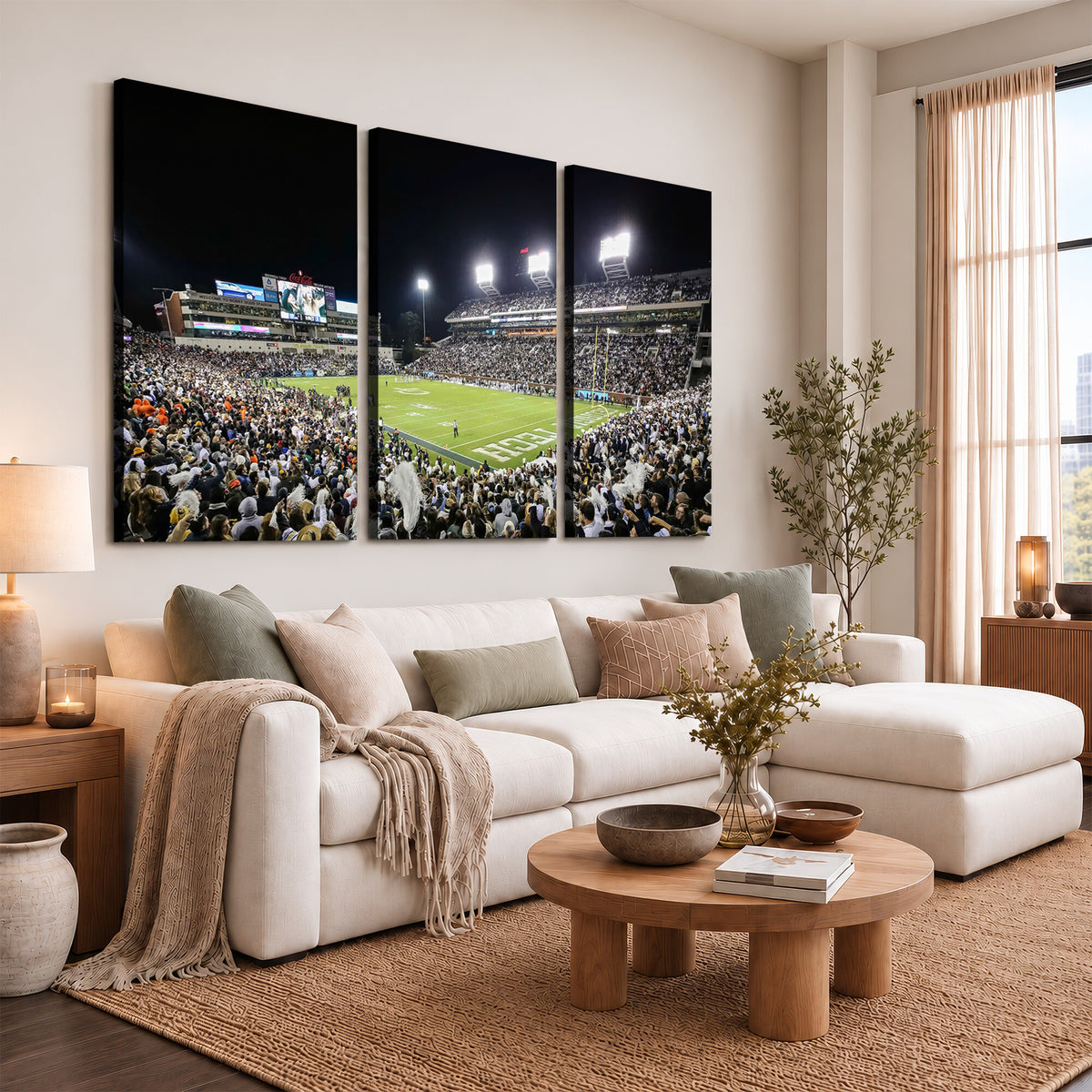 49339-MGV-CV-36X24 - Georgia Tech Yellow Jackets Football Team Print, Atlanta