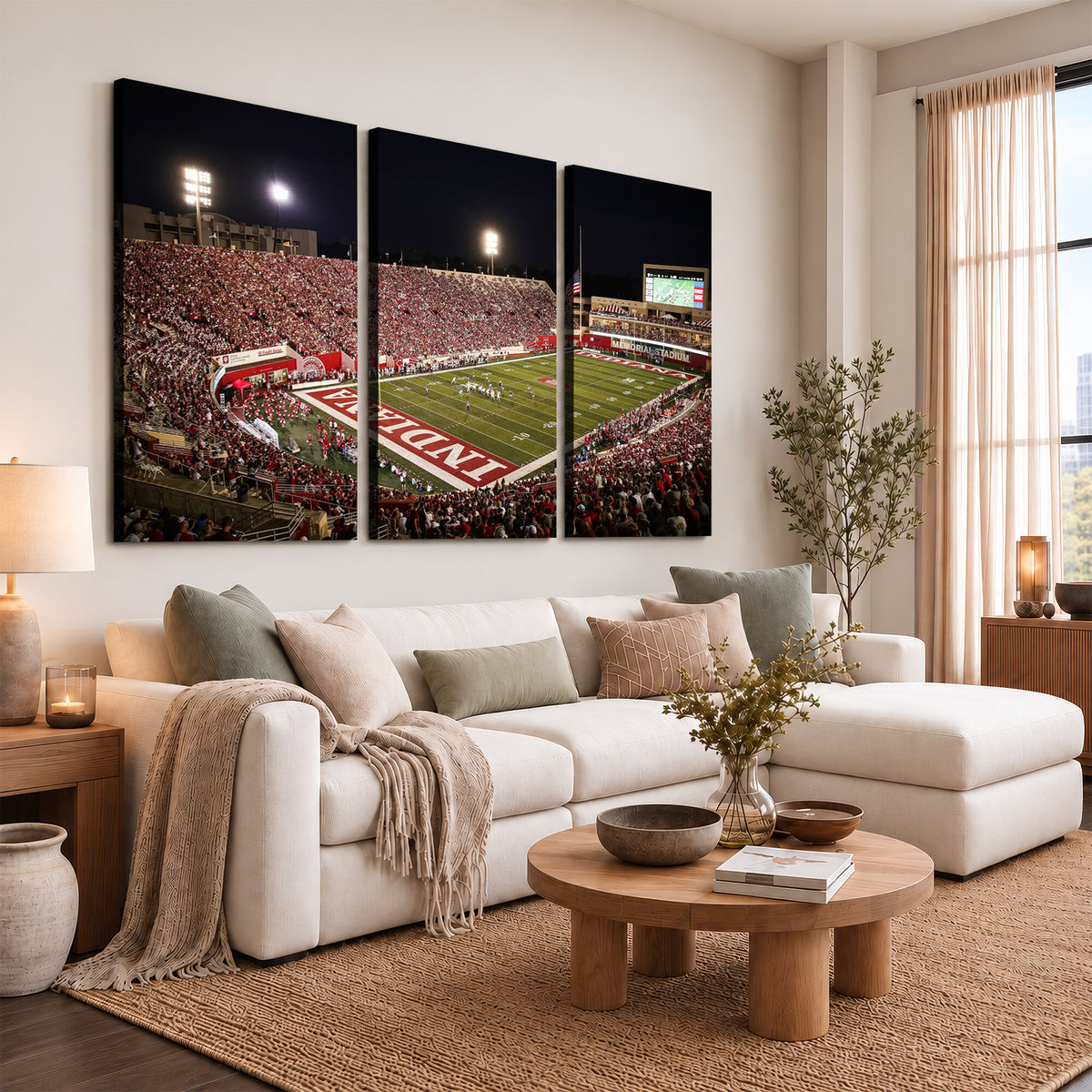 82748-MGV-CV-36X24 - Indiana University Hoosiers Football Team Print Canvas