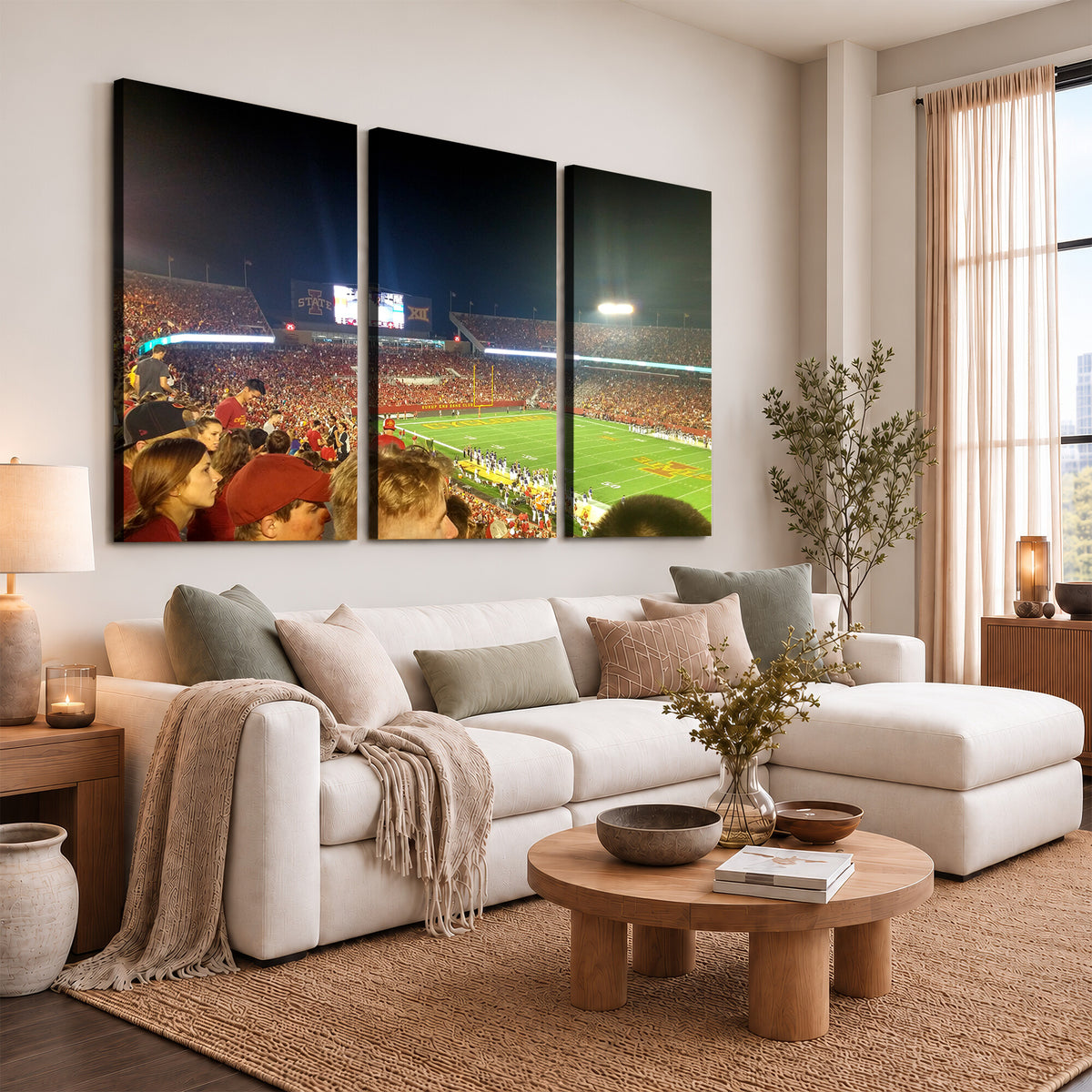 94319-MGV-CV-36X24 - Iowa State University Cyclones Art Print, Jack Trice Stadium Ames
