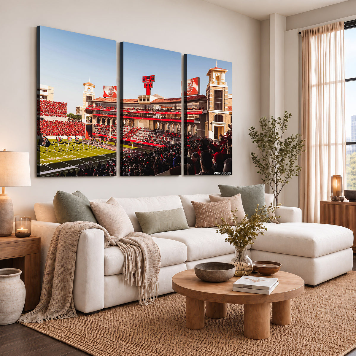 89744-MGV-CV-36X24 - Jones AT&T Stadium Texas Tech Red Raiders Wall Art
