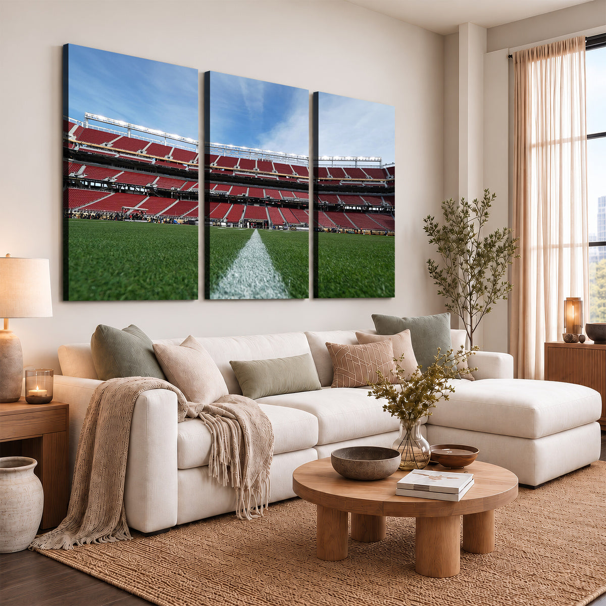 83238-PAN-FL-20X10 - University of Tulsa Golden Hurricane Football Team Print - Tulsa H.A. Chapman Stadium Wall Art