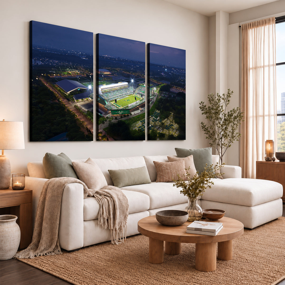 27554-MGV-CV-36X24 - The University of South Florida Bulls Football Team Print