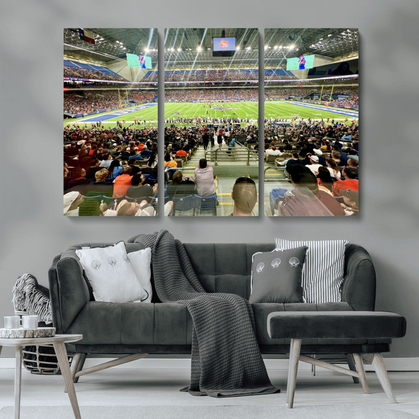 MGV-CV-48X32-3P - The University of Texas at San Antonio Roadrunners Football Team Print - San Antonio Alamodome Wall