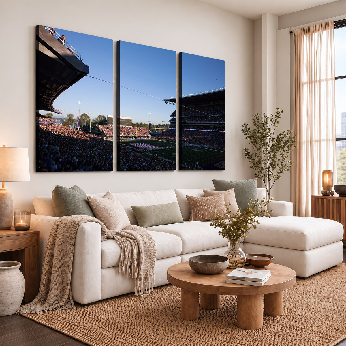 55028-MGV-CV-36X24 - The University of Washington Huskies Football Team Print