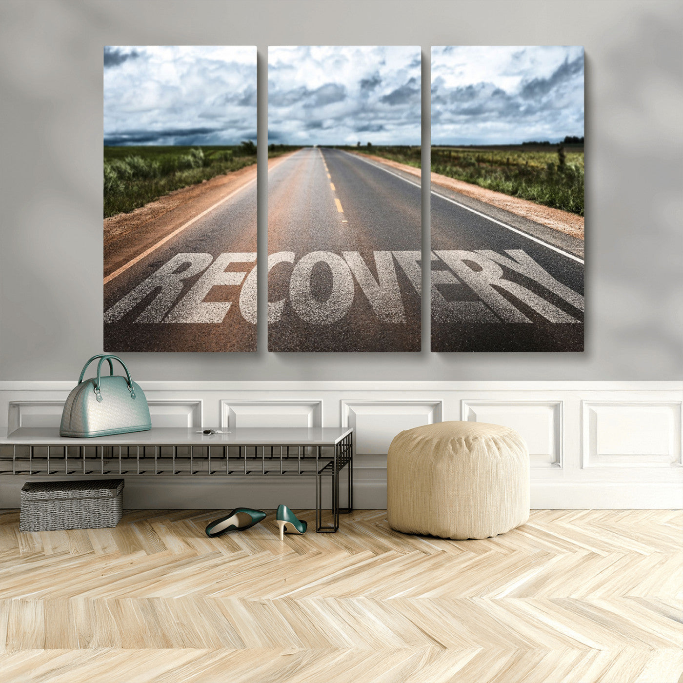 MGV-CV-48X32-3P - Recovery Road Wall Art Canvas Print