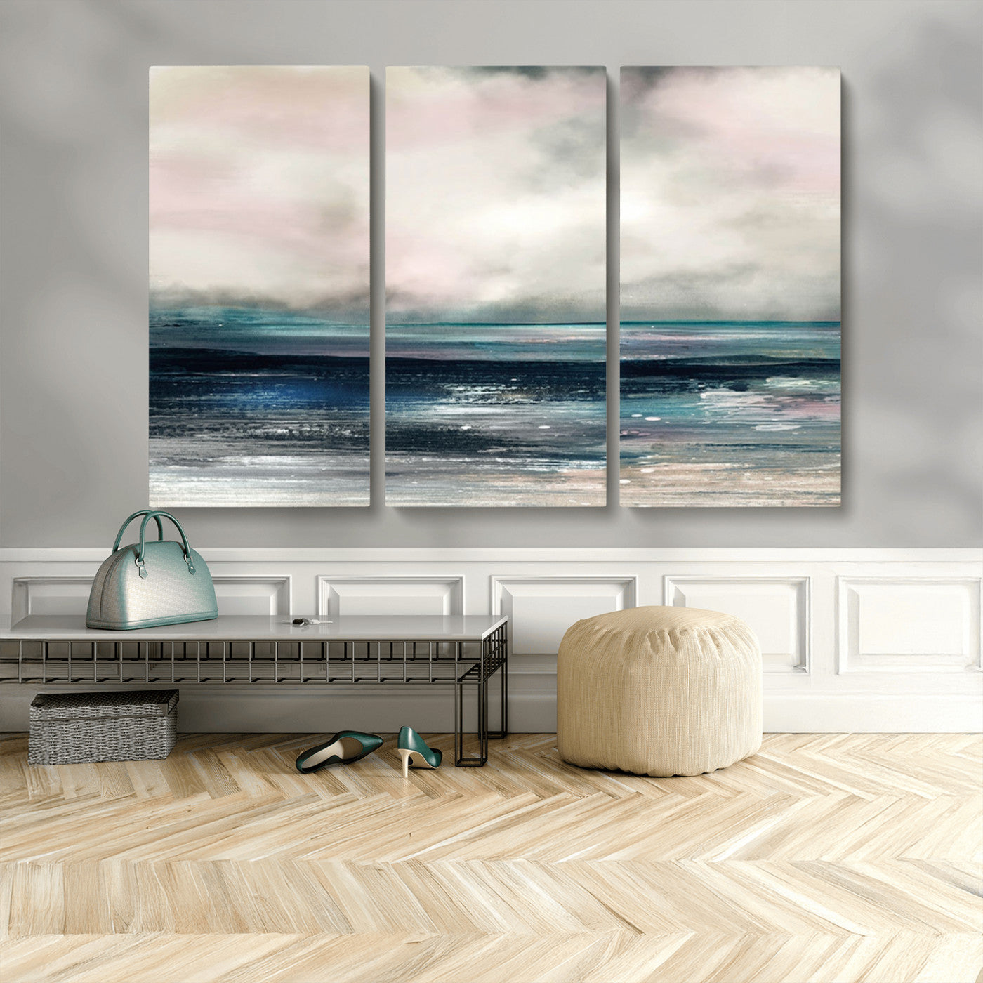 MGV-CV-48X32-3P - Contemporary Abstract Wall Art Canvas Print