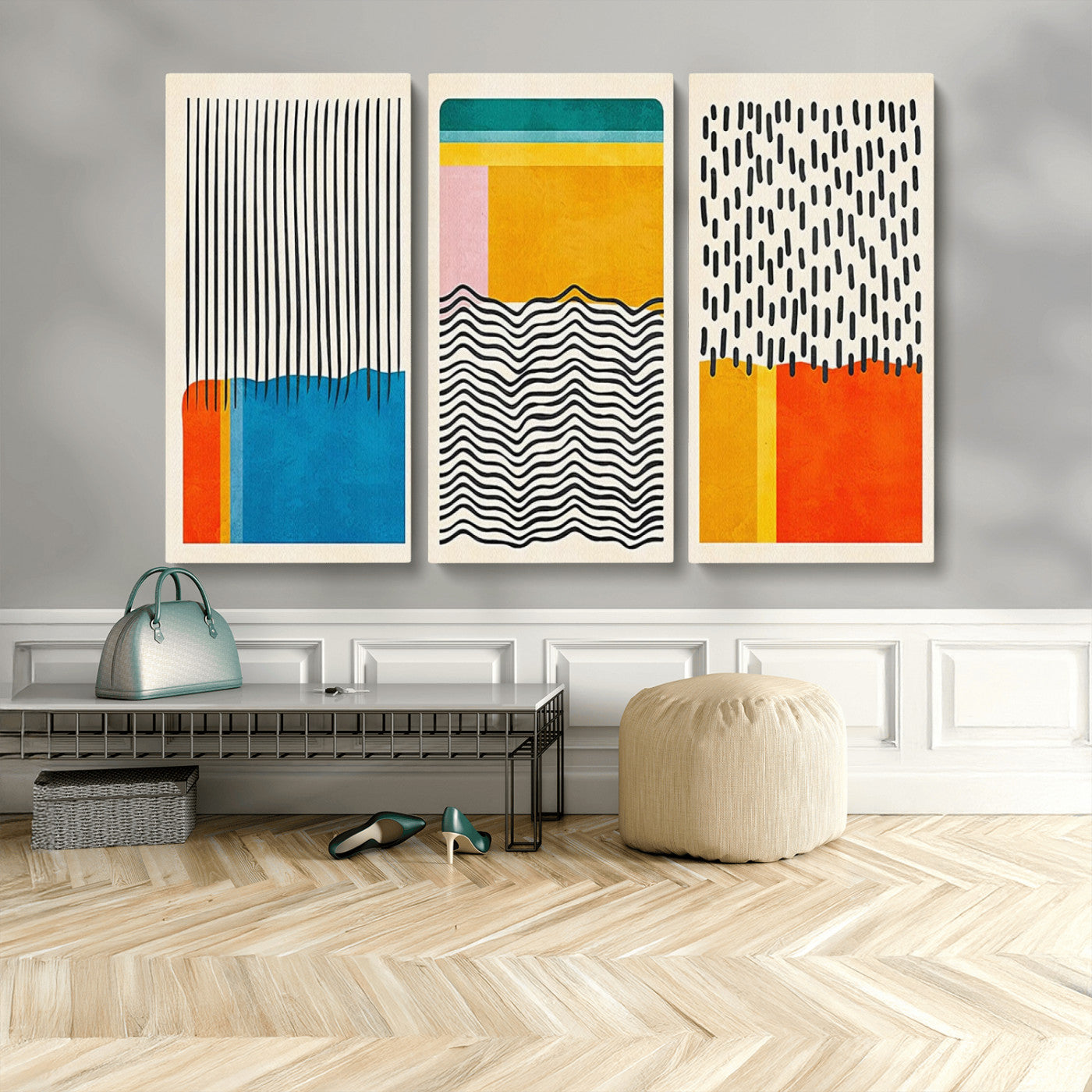 MGV-CV-48X32-3P - Canvas Print Wall Art Abstract Illustrs Art Boho