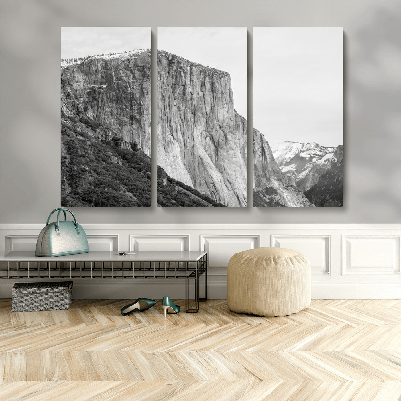 39393420-MGV-CV-36X24 - El Capitan Yosemite Mountain Wall Art – Yosemite Cliff Canvas Print, Rugged Terrain and Timeless Wilderness Decor for Office, Living Room or Cabin