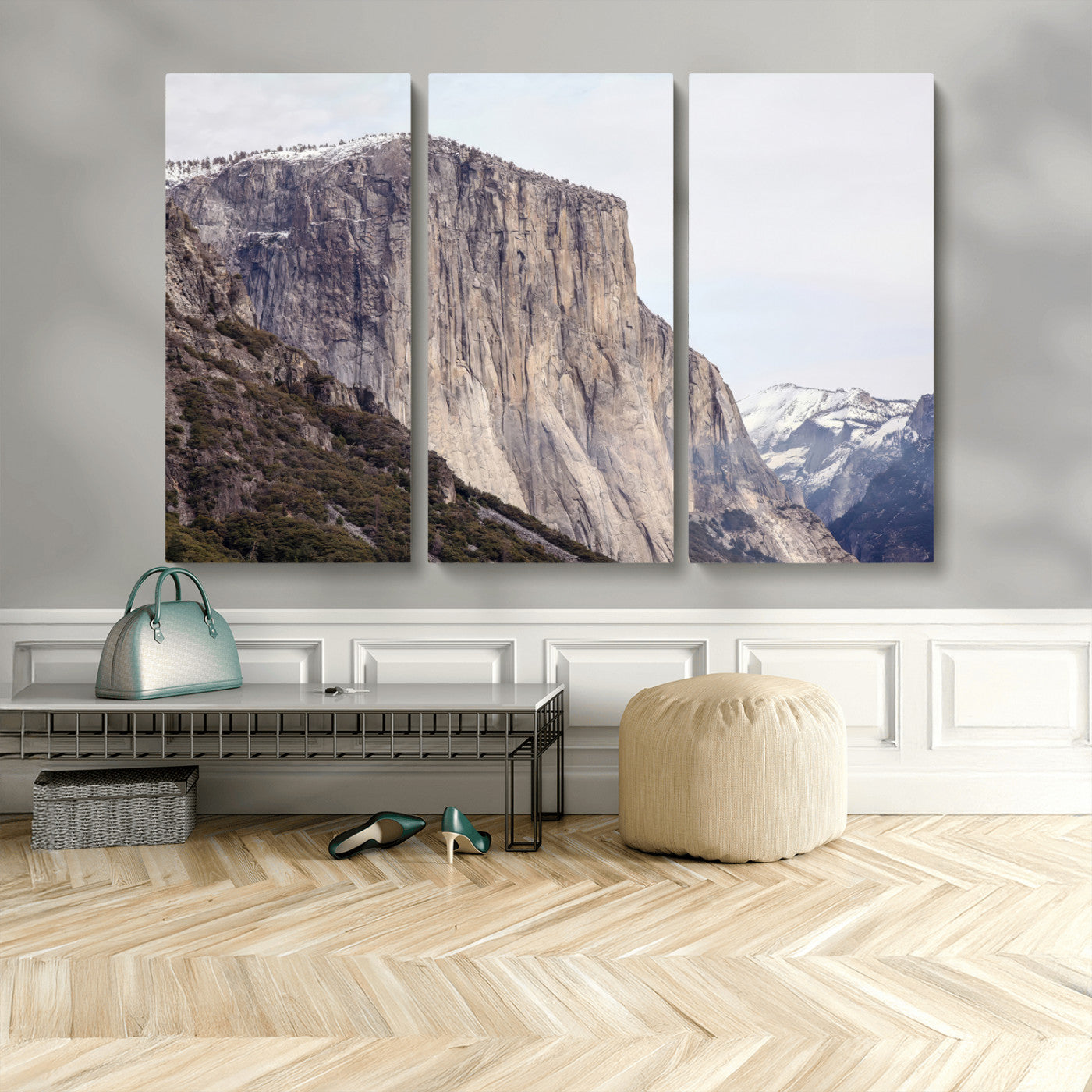 74506434-MGV-CV-36X24 - El Capitan Yosemite Mountain Wall Art – Yosemite Cliff Canvas Print, Rugged Terrain and Timeless Wilderness Decor for Office, Living Room or Cabin