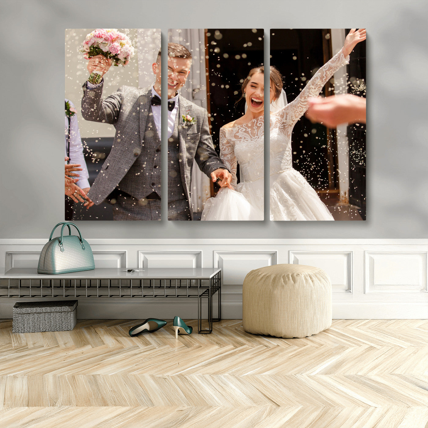 Framed Create Your Canvas Print - Personalized Wall Art for Home Decor Wall Art Print, Create Your Own Photo Canvas Print