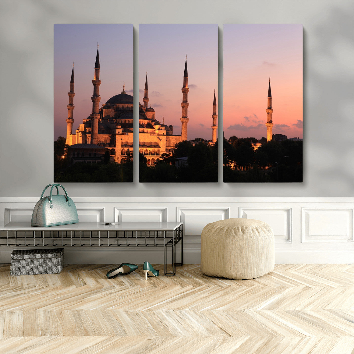 MGV-CV-48X32-3P - Wall Art Turkey Istanbul Skyline Canvas Print