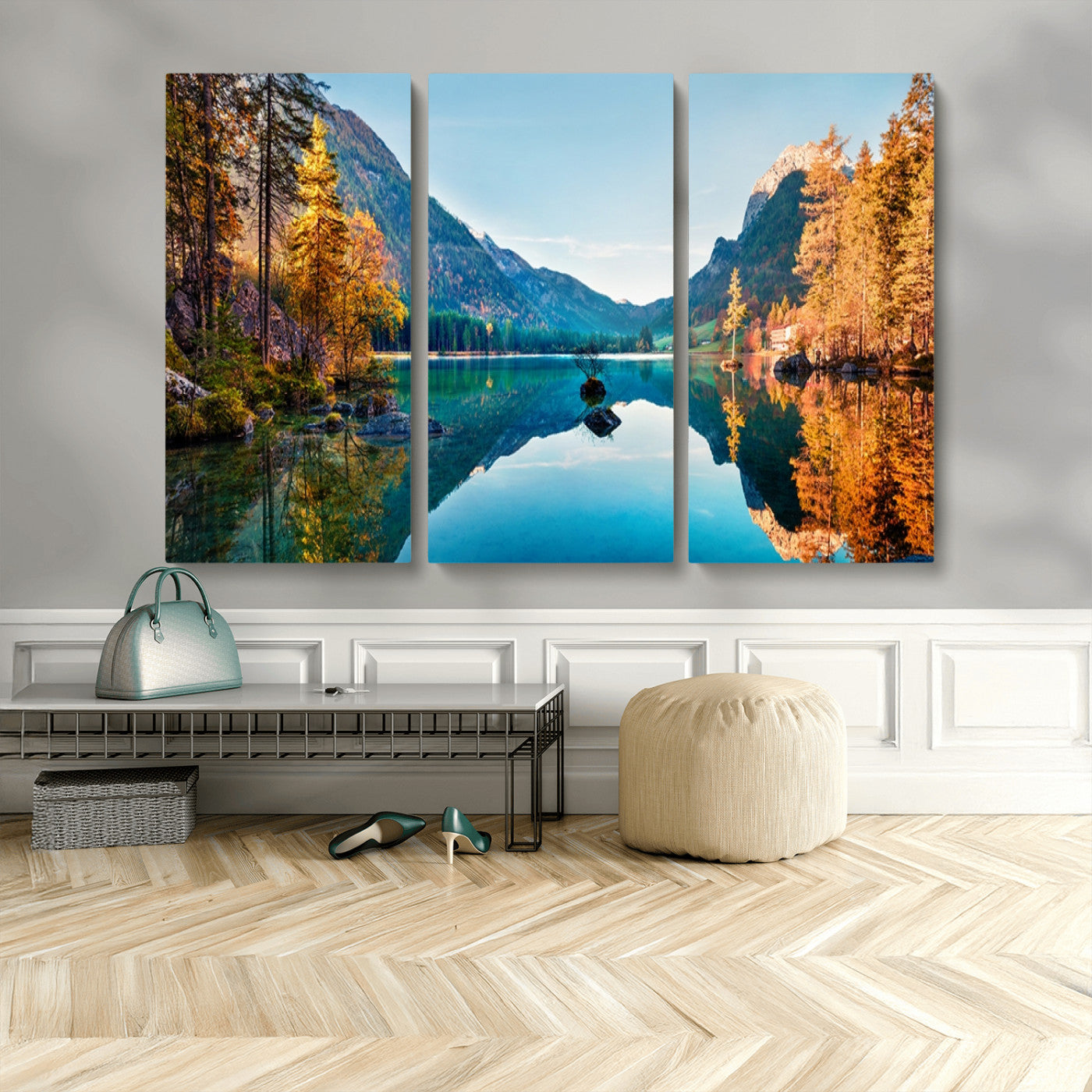MGV-CV-48X32-3P - Fantastic Autumn Panorama Wall Art Canvas Print
