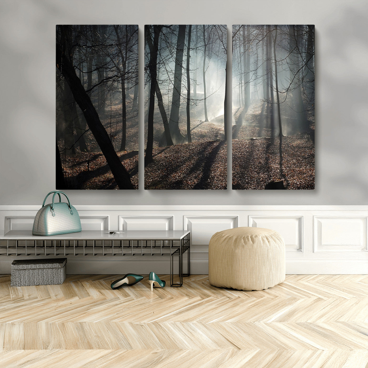 MGV-CV-48X32-3P - Dark Family and Tree Wall Art Canvas Print