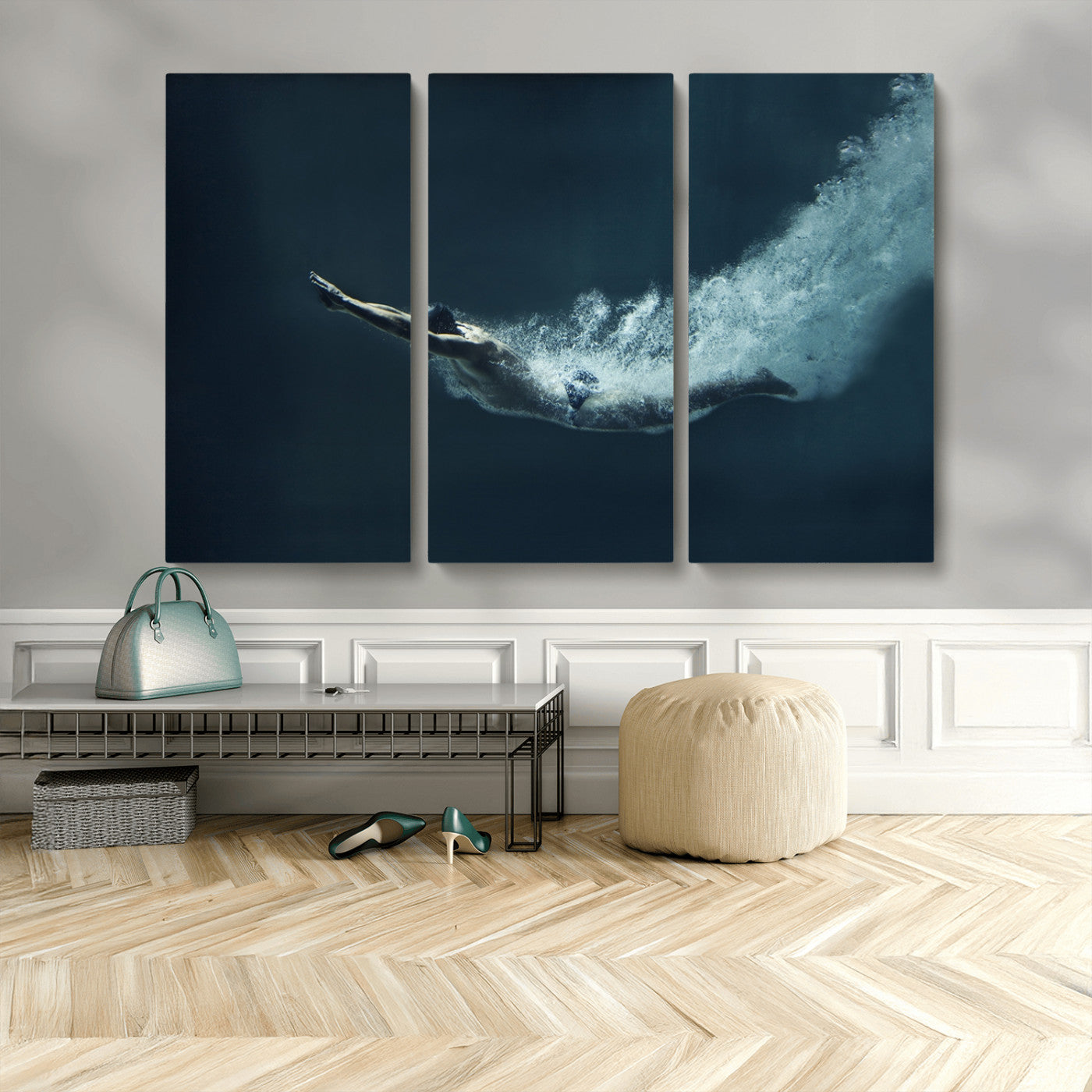 MGV-CV-48X32-3P - Swimmer Wall Art Canvas Print