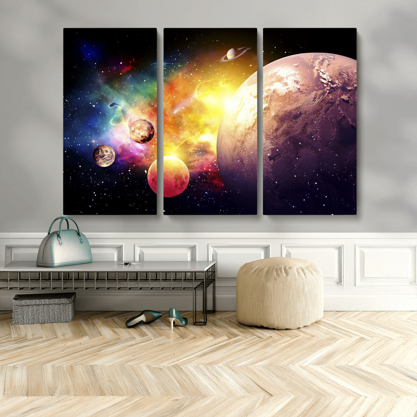 MGV-CV-48X32-3P - Space and Galaxy Canvas Print
