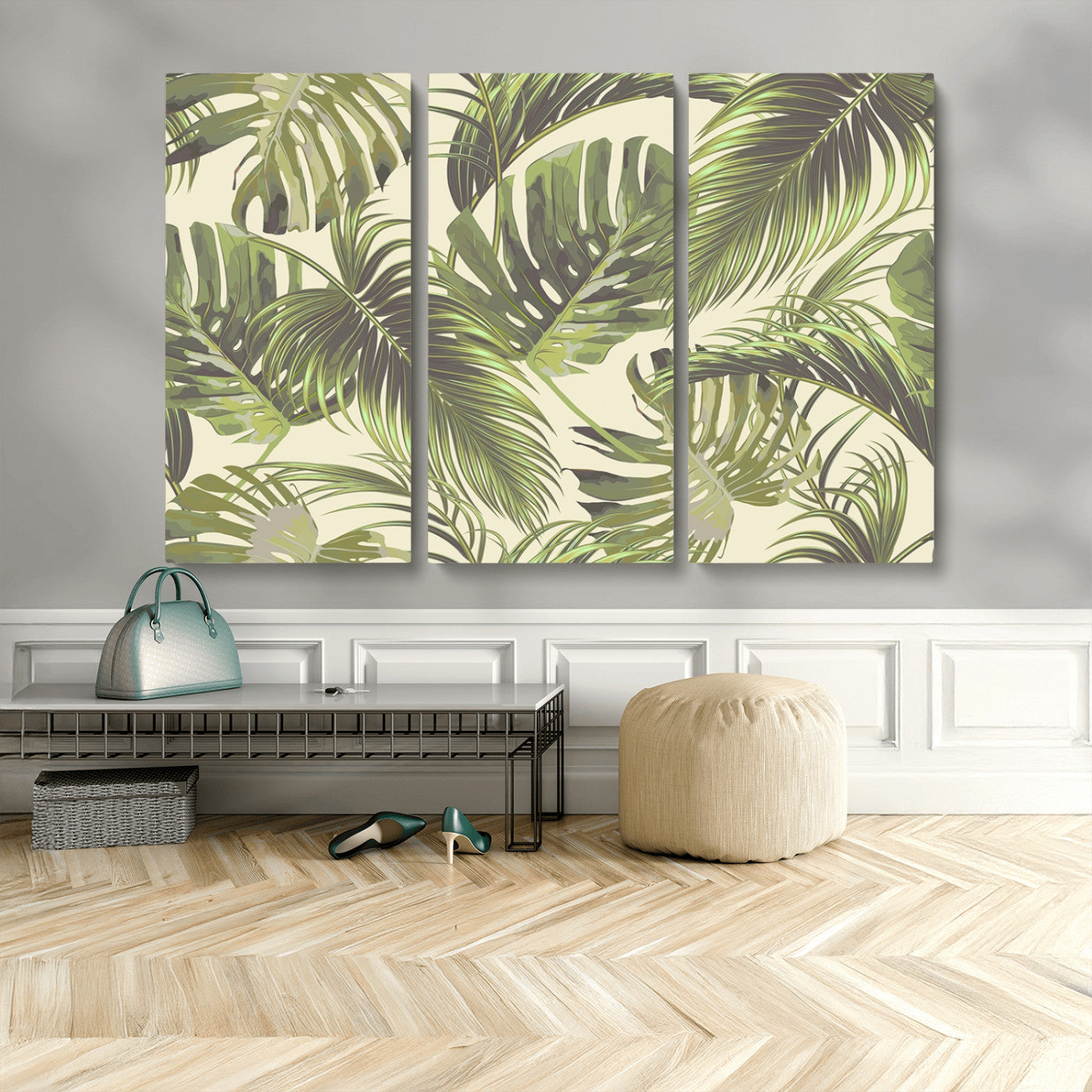 MGV-CV-48X32-3P - Palm Leaves Canvas Print