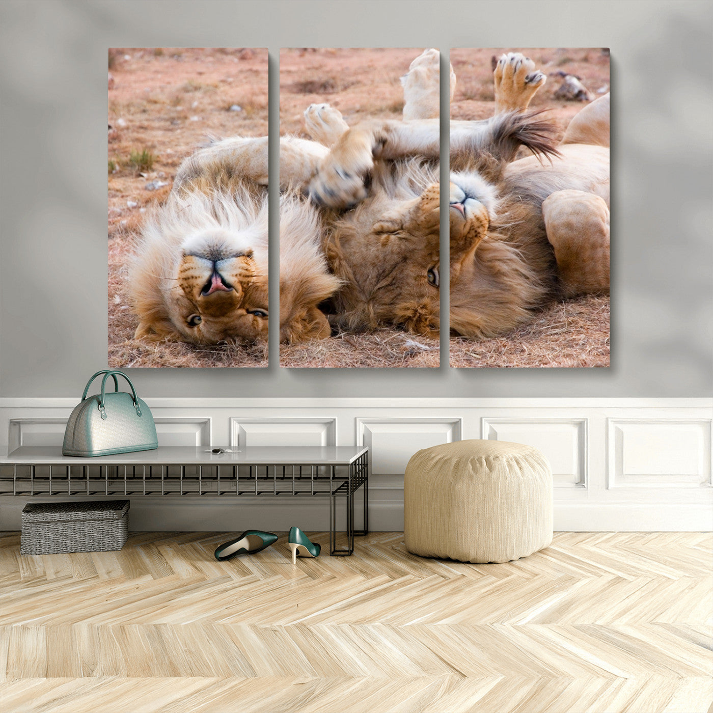 MGV-CV-48X32-3P - Animal Wall Art Lion Canvas Print