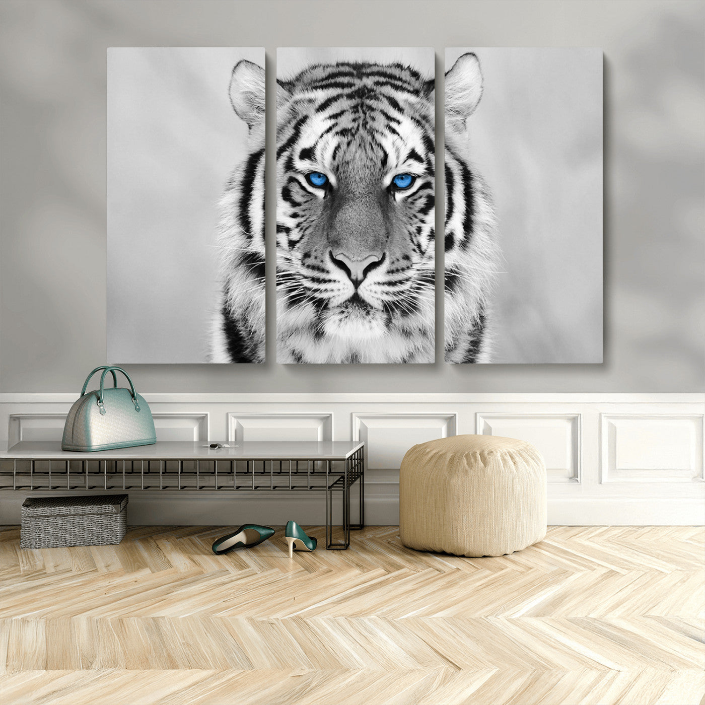 MGV-CV-48X32-3P - Tiger Canvas Artwork Wall Art Print