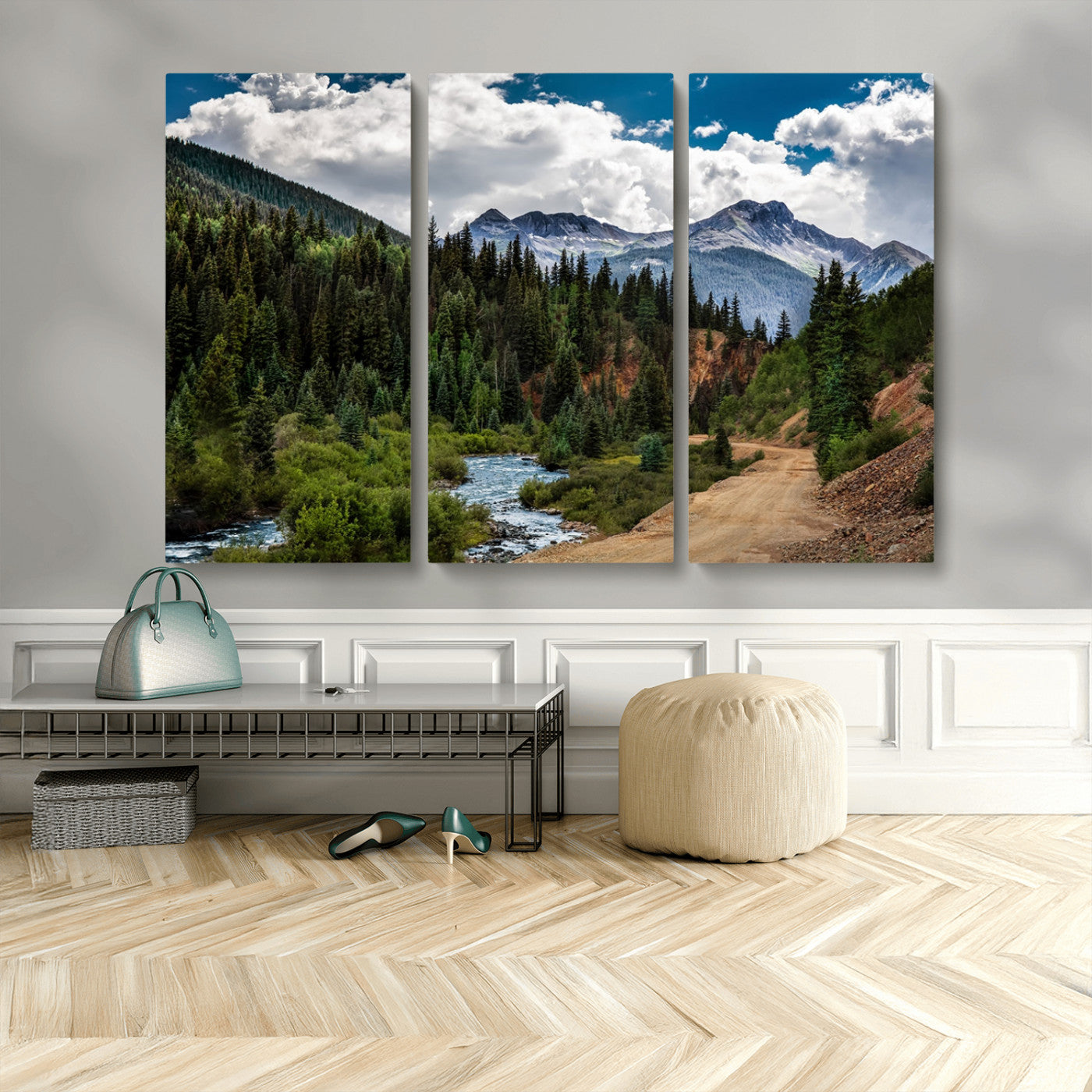 MGV-CV-48X32-3P - San Juan Nal Forest Wall Art Landscape Canvas Print