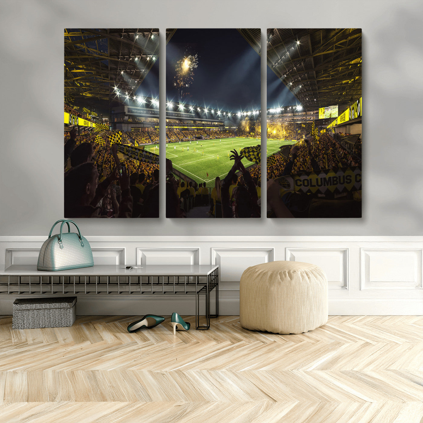 MGV-CV-48X32-3P - Columbus Crew Soccer Team Print - Columbus Crew Stadium Wall Art Canvas Print