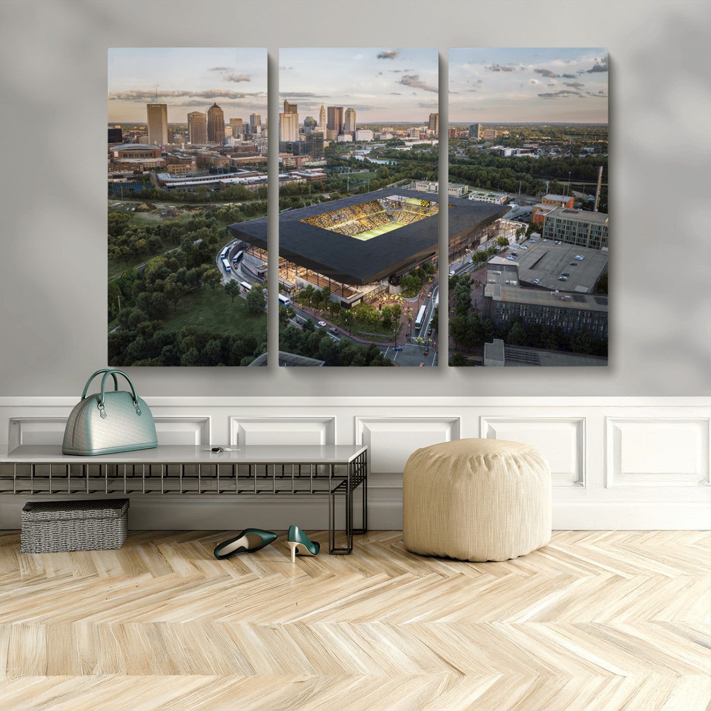 MGV-CV-48X32-3P - Columbus Crew Soccer Team Print - Columbus Crew Stadium Wall Art, Columbus Crew Soccer Wall Art