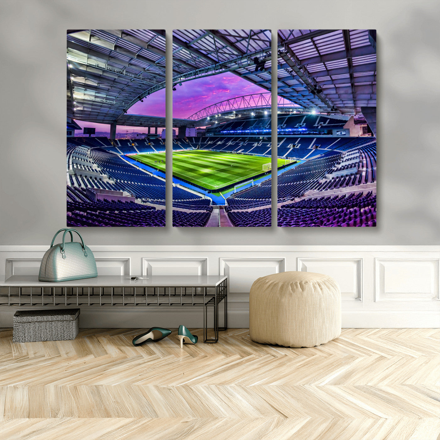 MGV-CV-48X32-3P - FC Porto Soccer Team Print Canvas- Dragon Stadium Wall Art Canvas Print