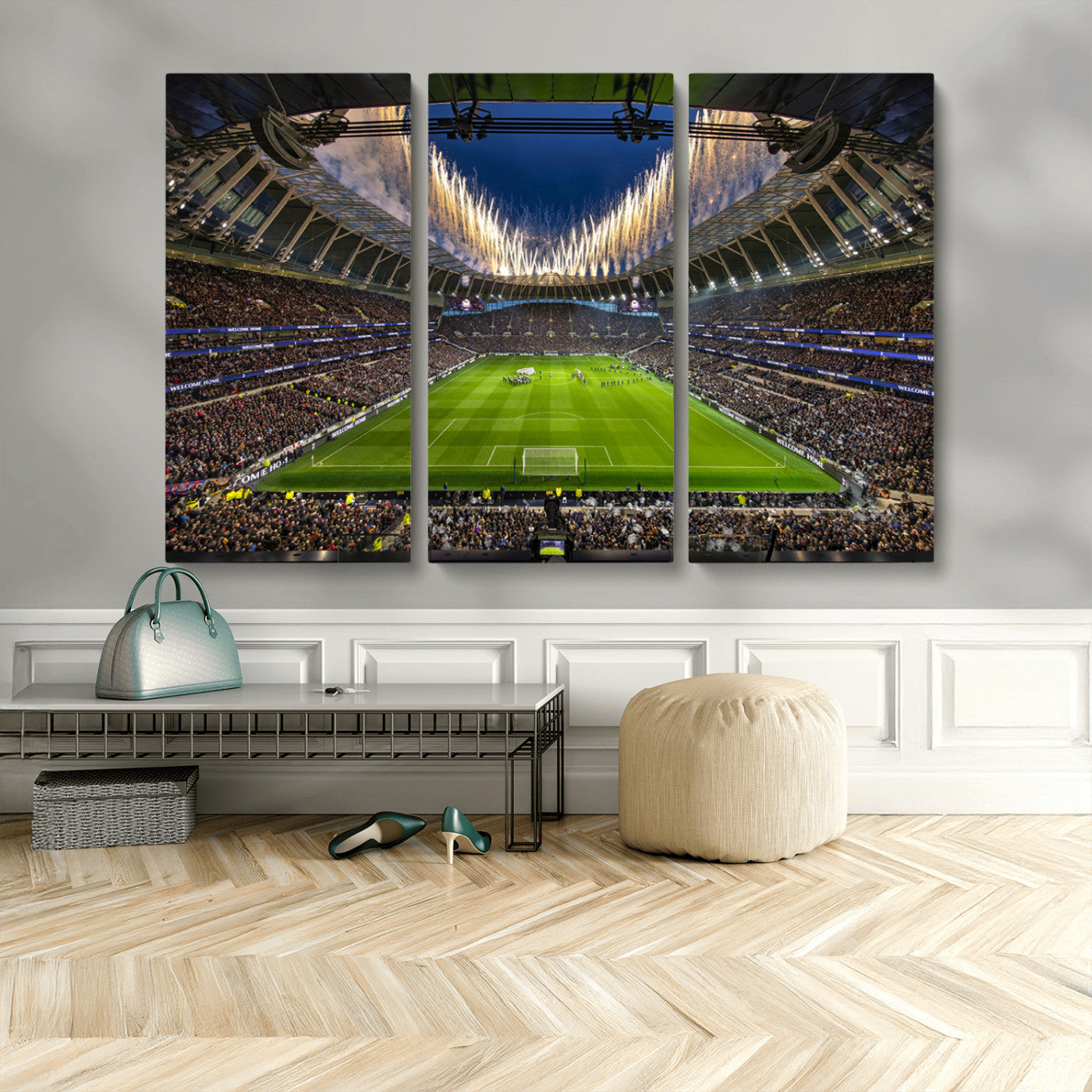MGV-CV-48X32-3P - Tottenham Hotspur Football Team Print - London Tottenham Hotspur Stadium Wall Art Canvas Print