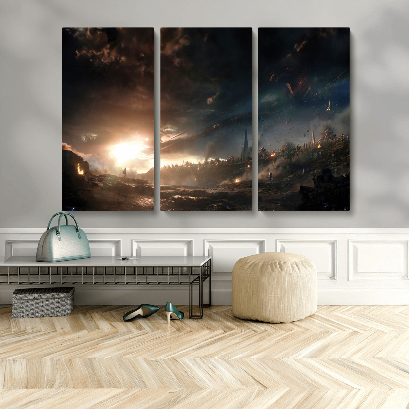 MGV-CV-48X32-3P - Avengers Planet Wall Art Canvas Print
