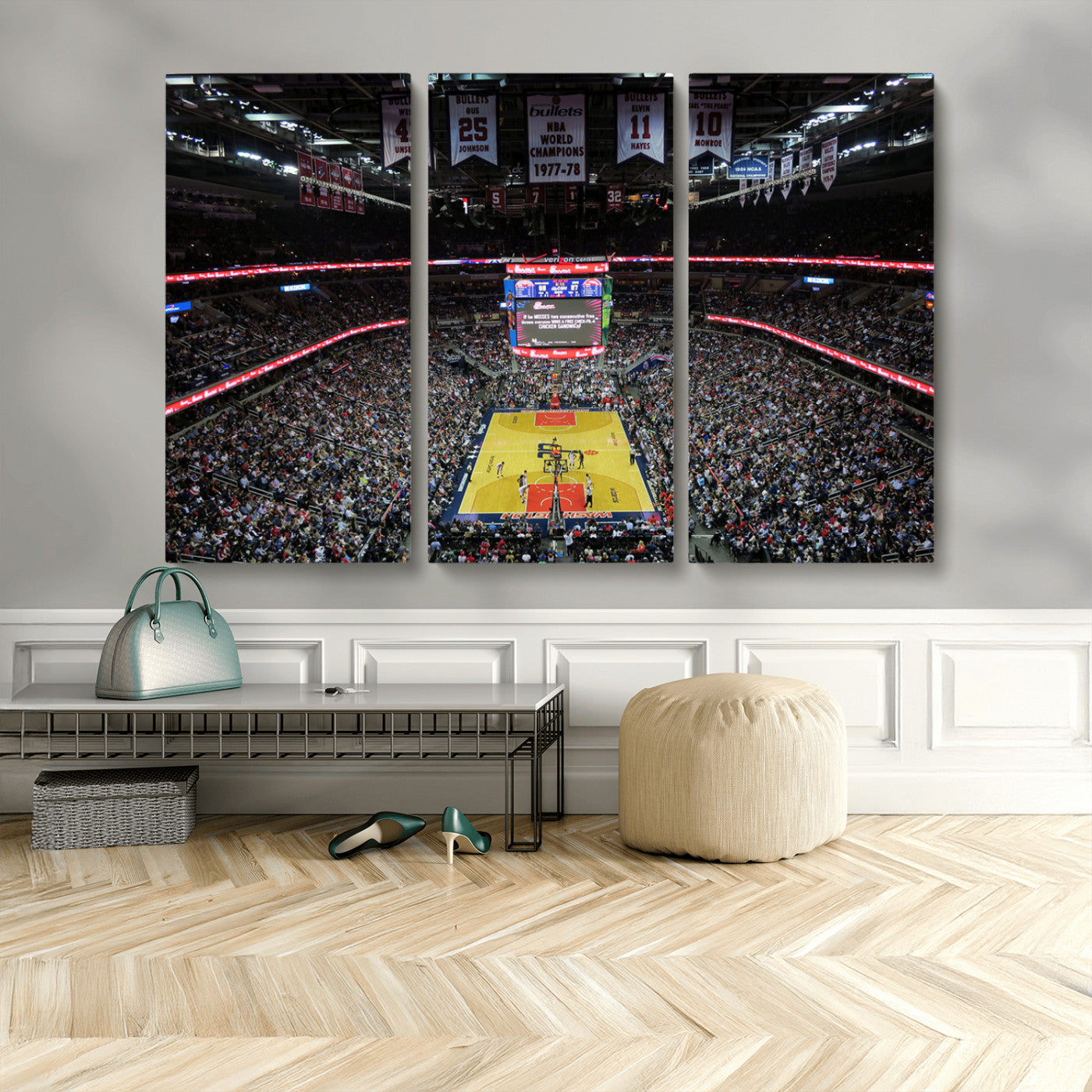 MGV-CV-48X32-3P - Capital One Arena Stadium Wall Art | Canvas Print | Ready to Hang | Washington D.C. Sports Decor