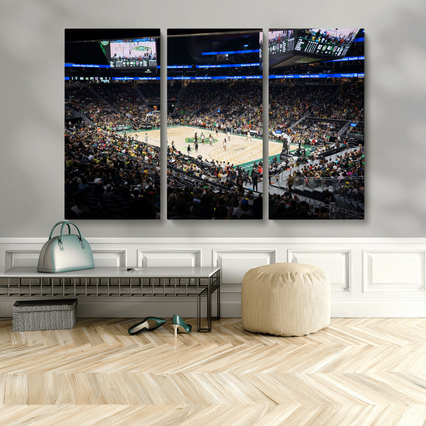MGV-CV-48X32-3P - Climate Pledge Arena | Washington Seattle Kraken Hockey Stadium Wall Art | Canvas Print | Ready to