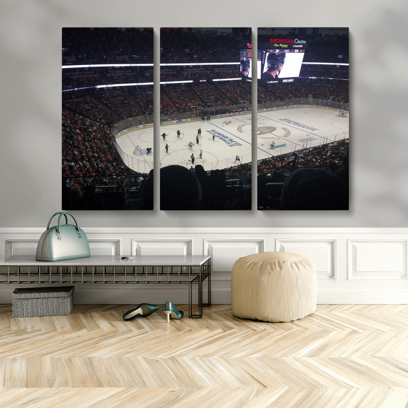 MGV-CV-48X32-3P - Honda Center California Anaheim Ducks Hockey Stadium Wall Art, Honda Center California Stadium Wall
