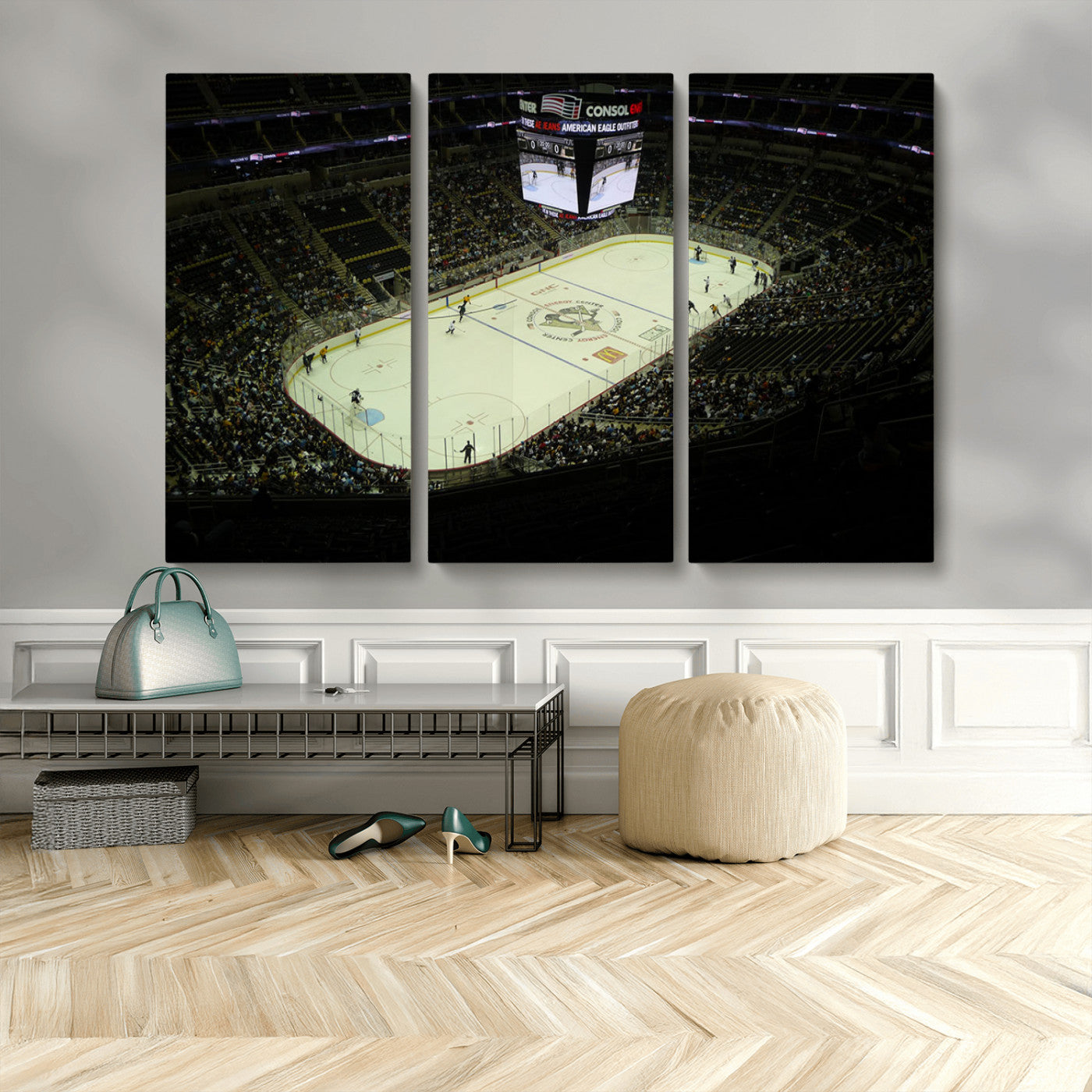 MGV-CV-48X32-3P - PPG Paints Arena Pennsylvania Pittsburgh Penguins Hockey Stadium Canvas, Pennsylvania Pittsburgh