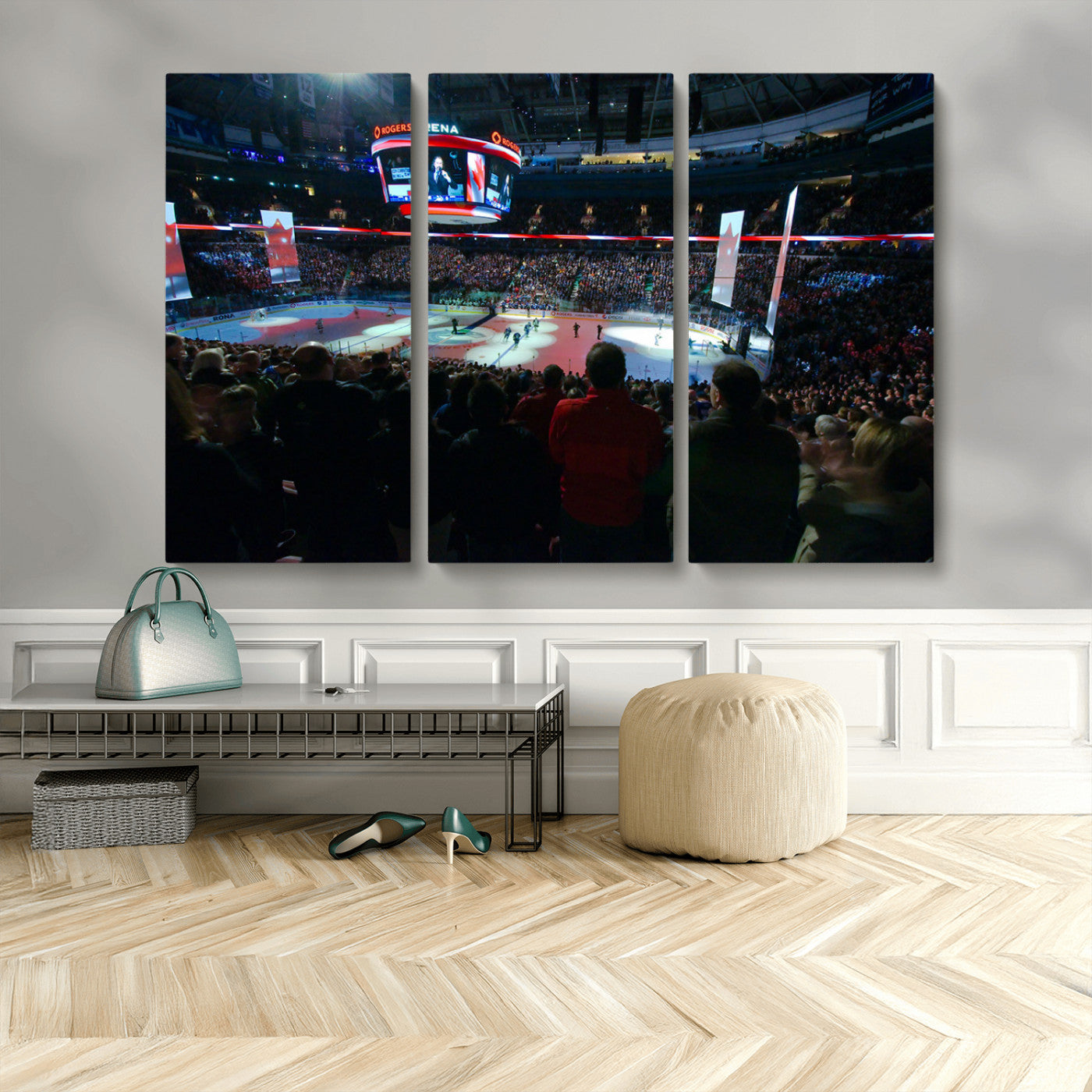 MGV-CV-48X32-3P - Rogers Arena Vancouver Canucks Ice Hockey Stadium Wall Art, Vancouver Canucks Ice Hockey Print