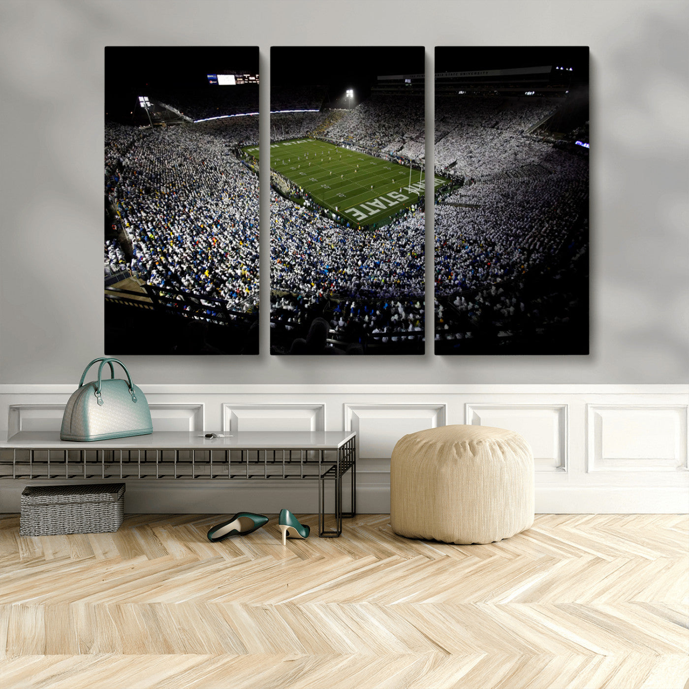 MGV-CV-48X32-3P - Penn State Football Stadium Wall Art - Beaver Stadium Canvas Print