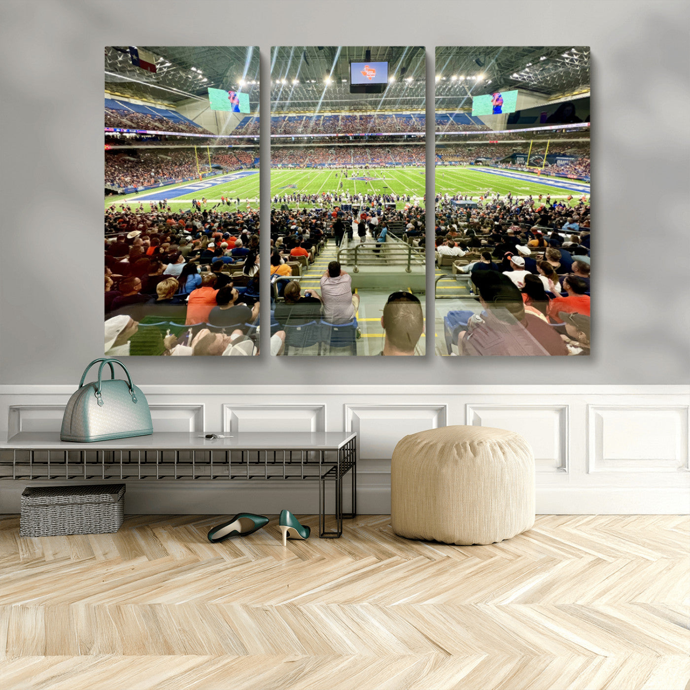 MGV-CV-48X32-3P - The University of Texas at San Antonio Roadrunners Football Team Print - San Antonio Alamodome Wall