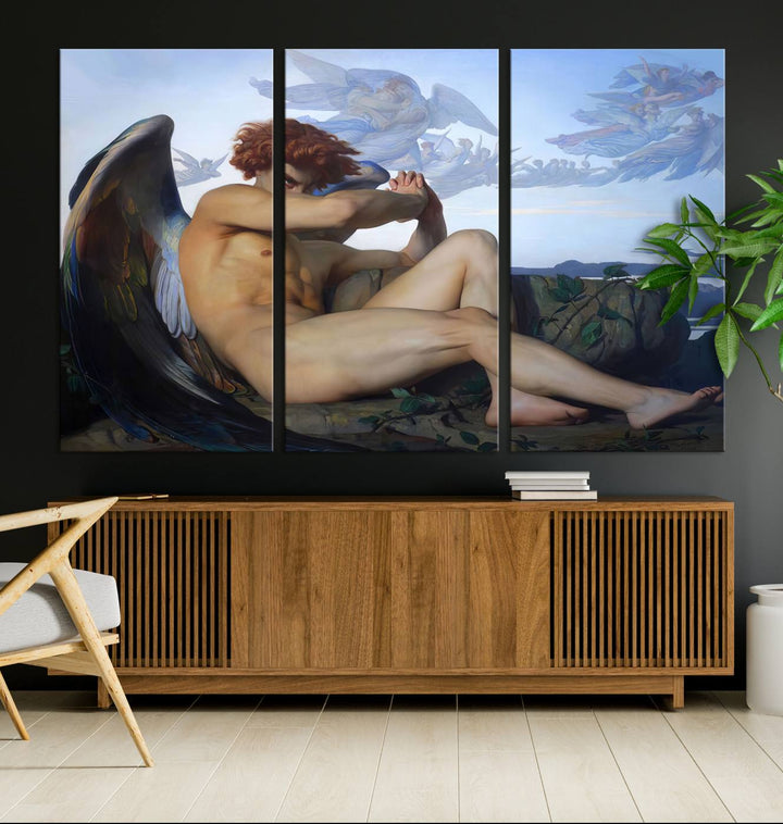 Fallen Angel Wall Art Canvas Print displayed above.