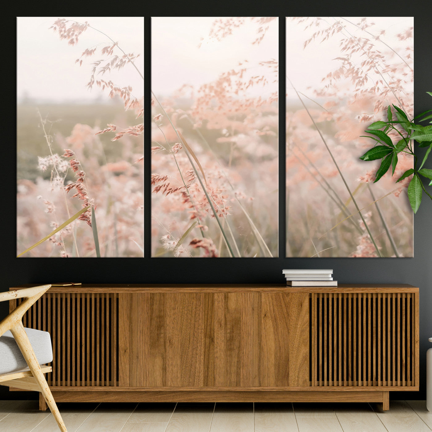 79164340-MGV-CV-36X24-Pastel Grasses Wall Art Canvas Print