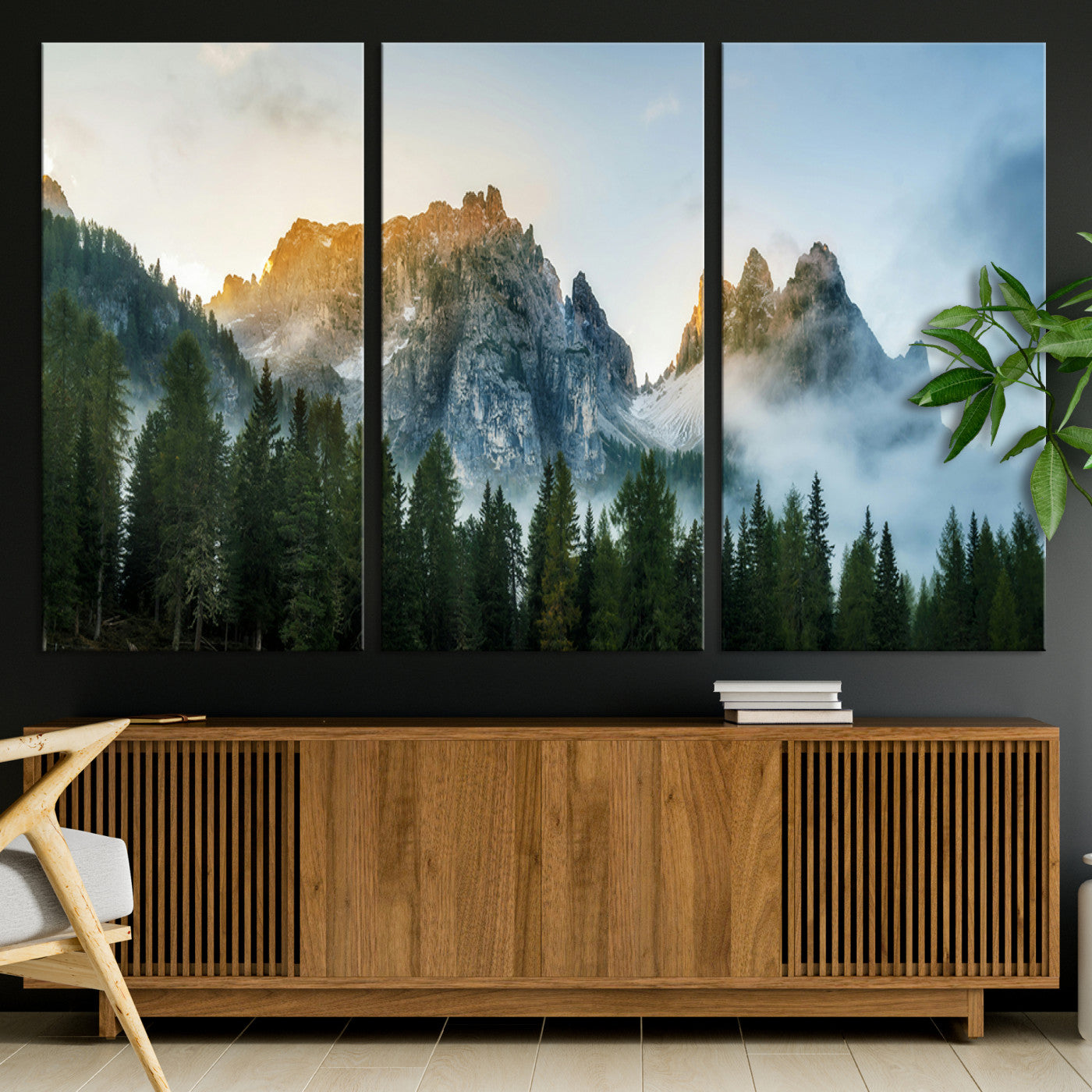 21145440-MGV-CV-36X24-Wilderness Wall Art - Framed Nature Landscape Decor, Mountain Wall Art Canvas Print, Framed Nature Landscape Decor Art