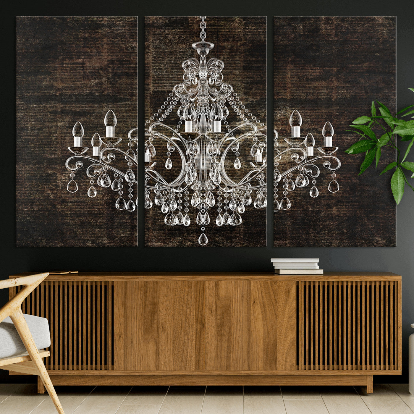 69434-MGV-CV-36X24-Rustic Chandelier Canvas Print