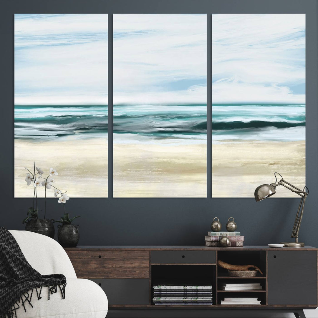 Ocean Abstract Wall Art Canvas Print.