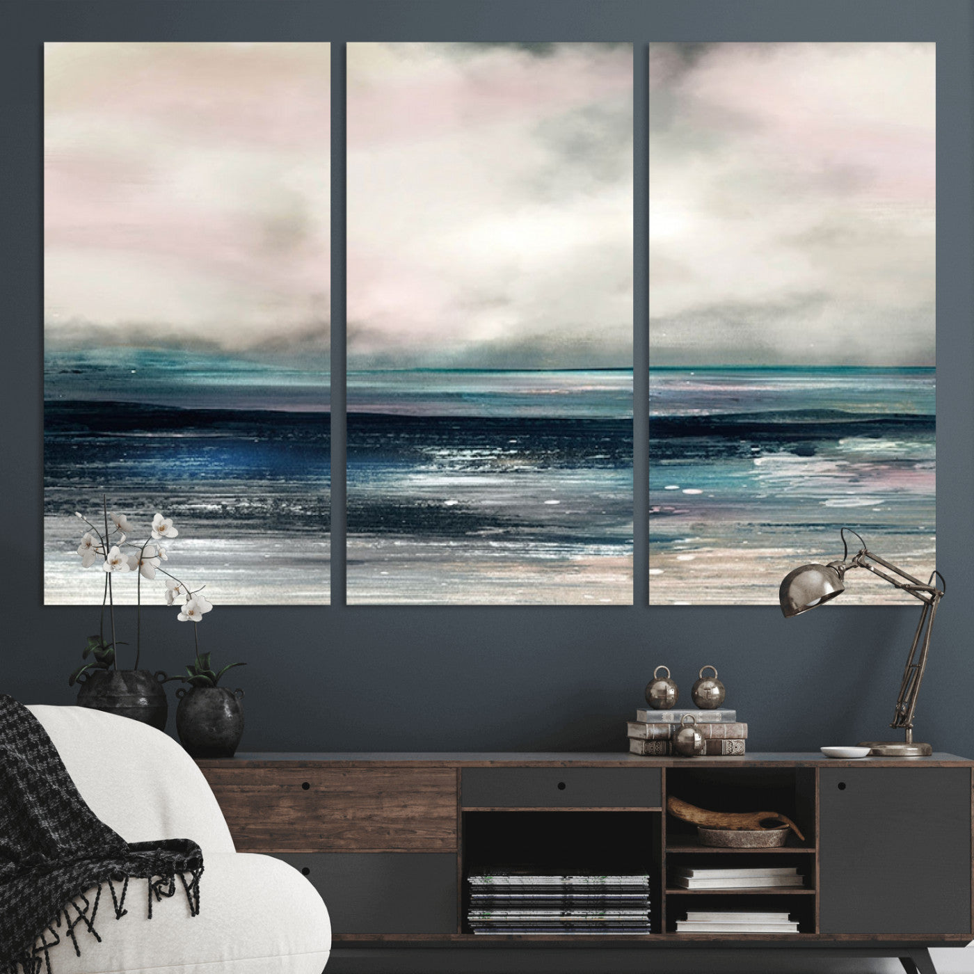 MGV-CV-48X32-3P - Contemporary Abstract Wall Art Canvas Print