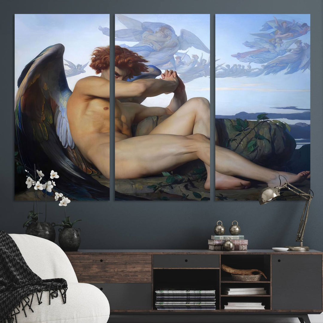 Fallen Angel Wall Art Canvas Print displayed above.