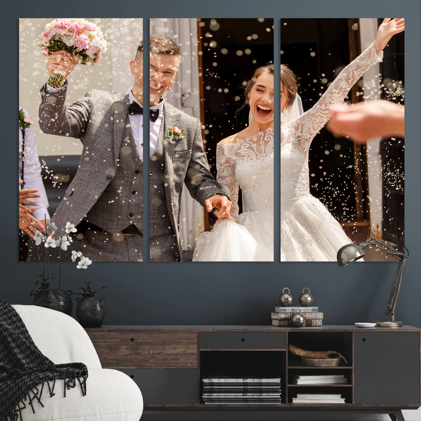 Framed Create Your Canvas Print - Personalized Wall Art for Home Decor Wall Art Print, Create Your Own Photo Canvas Print