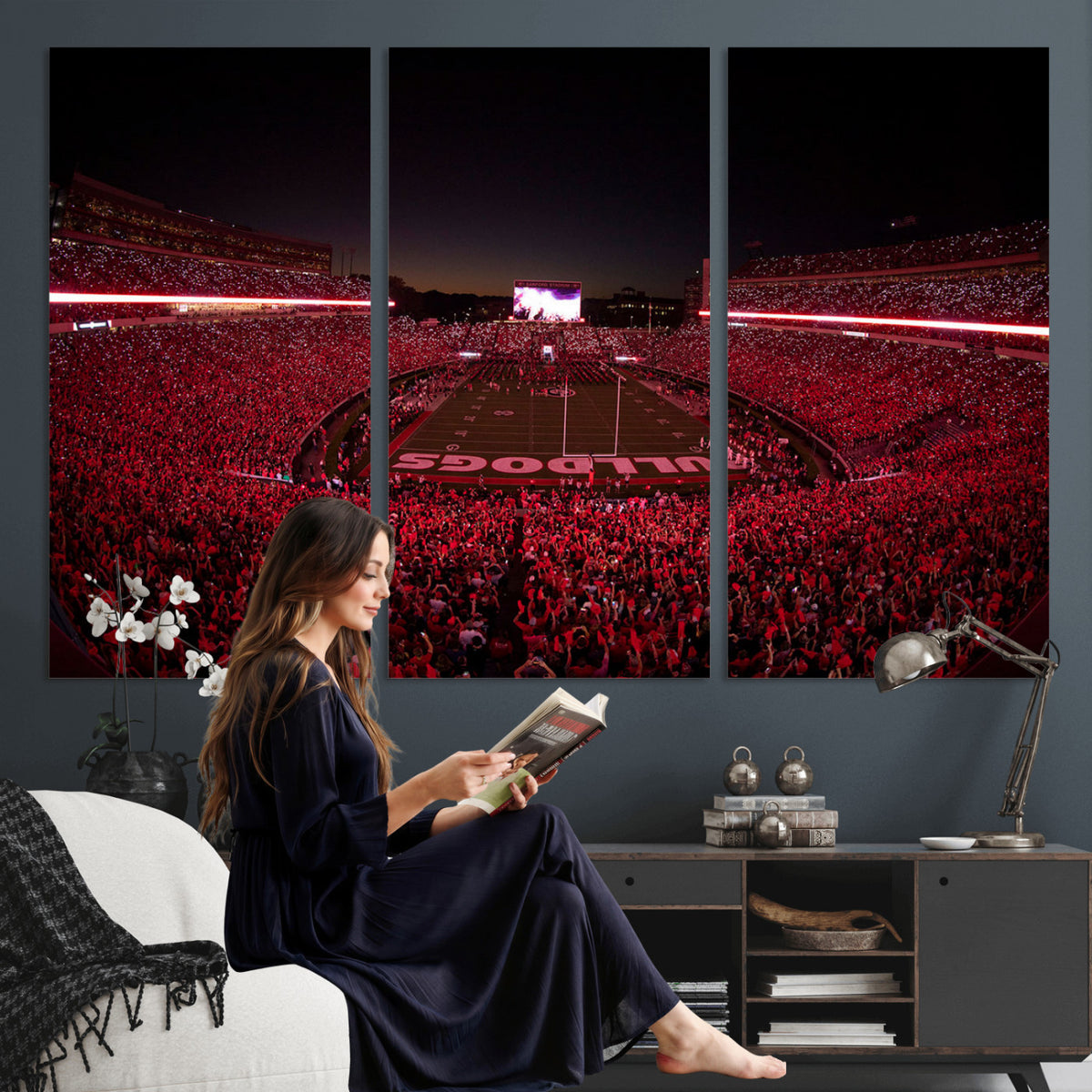 38331045-MGV-CV-36X24 - Dooley Stadium Wall Art, Sports Arena Canvas Print, Dooley Field Sanford Stadium