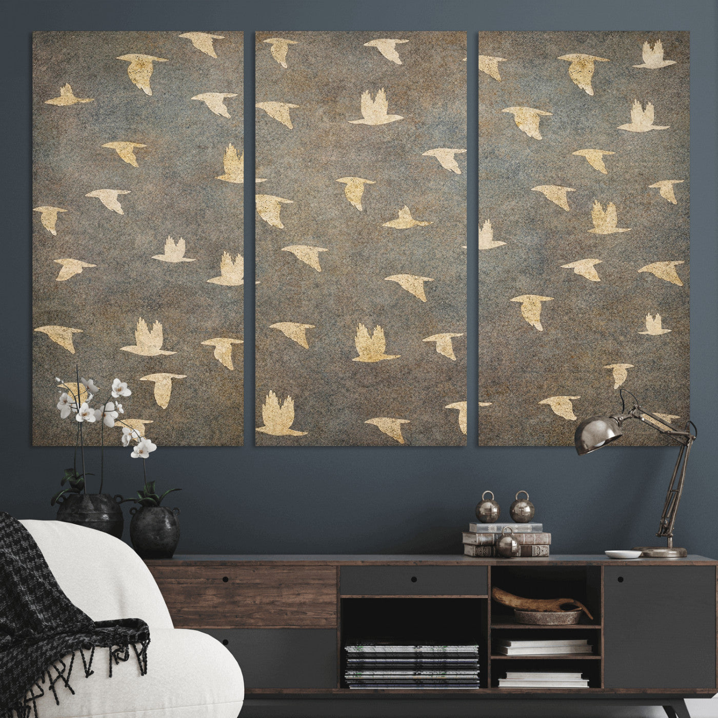 20532514-MGV-CV-36X24 - Abstract Birds Wall Art Canvas Print